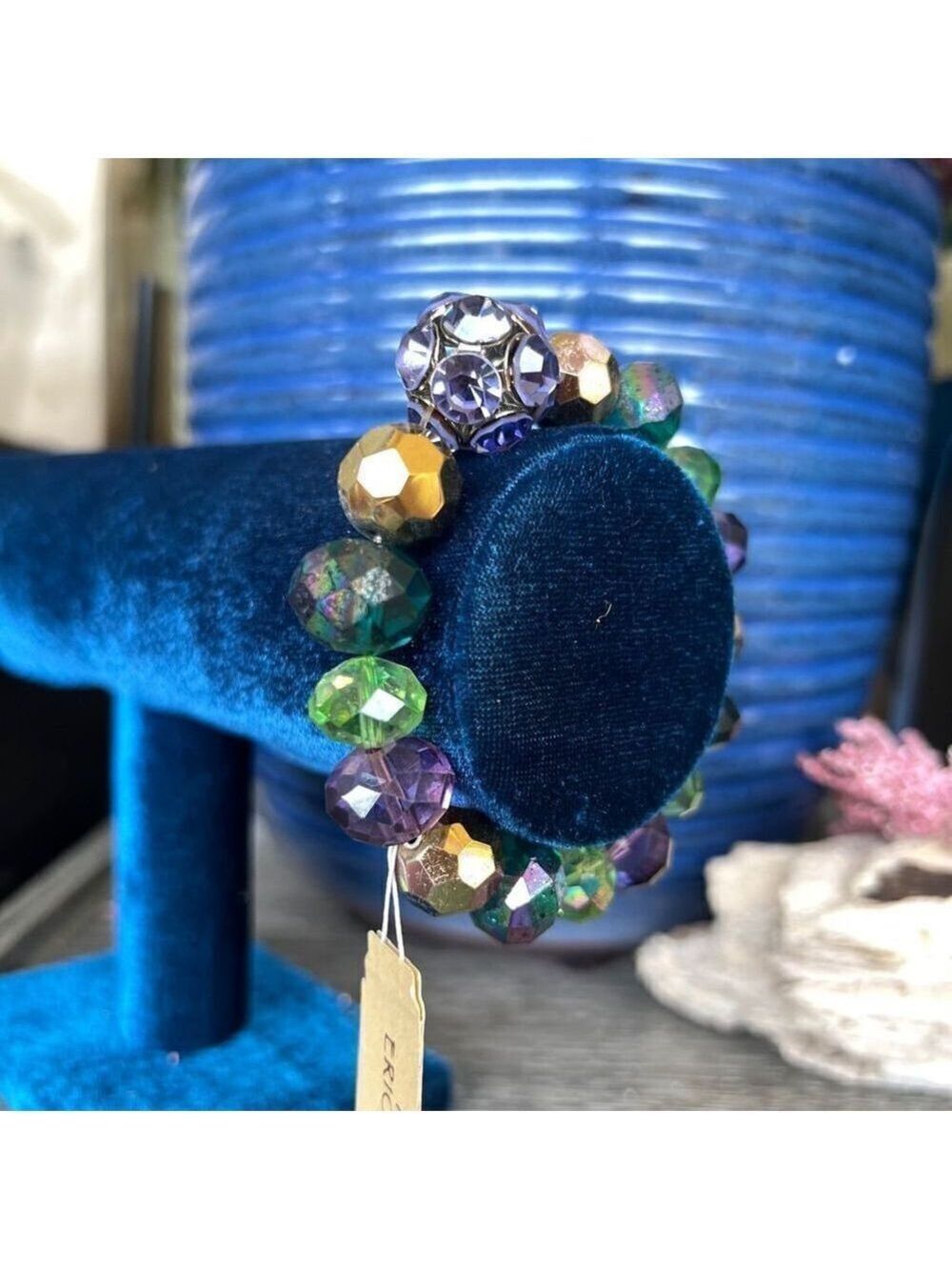 Jewel Tone Chunky Erica Lyons Fashion Bracelet $16ea / 3 for $25 - Picture 4 of 5